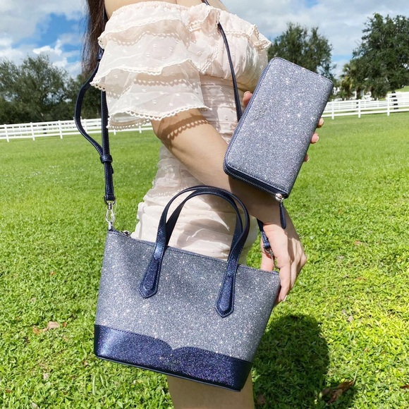 BUNDLE💕NWT Kate Spade Glitter Satchel & Wallet - Picture 3 of 7